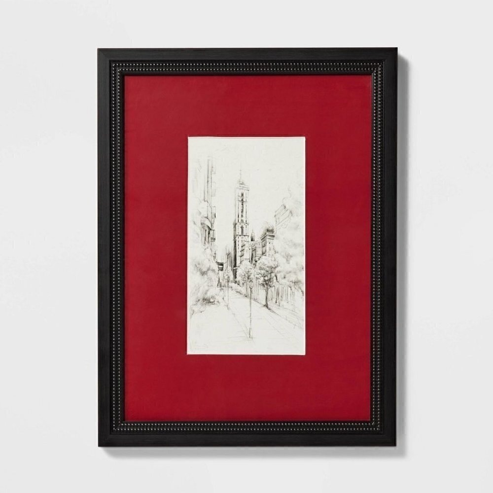 Vintage City Sketch Framed Wall‎ Art 18x24 - Threshold Studio McGee, Target